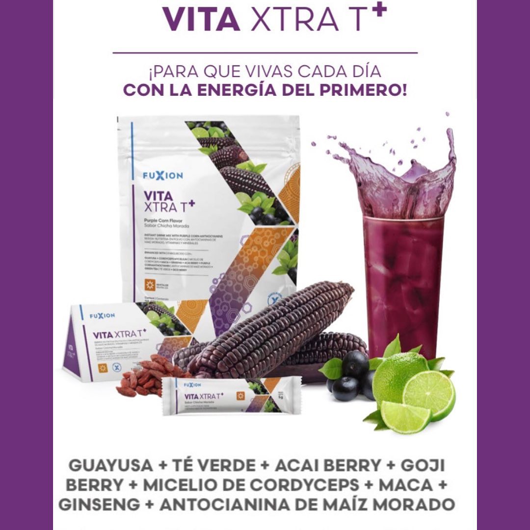 🌽 VITA Xtra T+: ¡Energía, antioxidantes y buen ánimo en cada sorbo! 💥